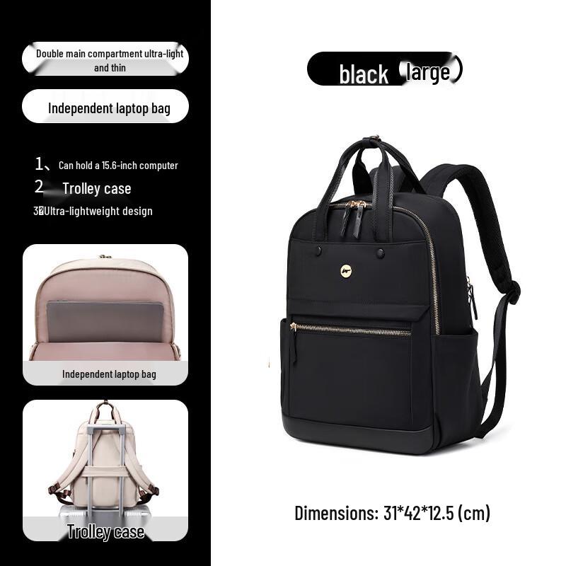 Li Shen Canvas Laptop Travel Backpack Large