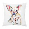 Customizable Home Square Soft Sofa Bed Pillow Cover Painted Dog Decorative Cartoon Puppy