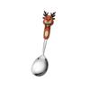 Reindeer Cartoon Christmas Spoon & Fork Set - Cute Stainless Steel Gift in Color Box