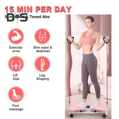 Waist Twist Board with Handles 300 Lbs Weight Capacity Non-Slip Waist Sculptor Twister Noiseless Men Women Core Workouts Twisting Disc