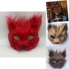 Fox Plush Half Mask With Features For Halloween Costume Parties And Cosplay Events