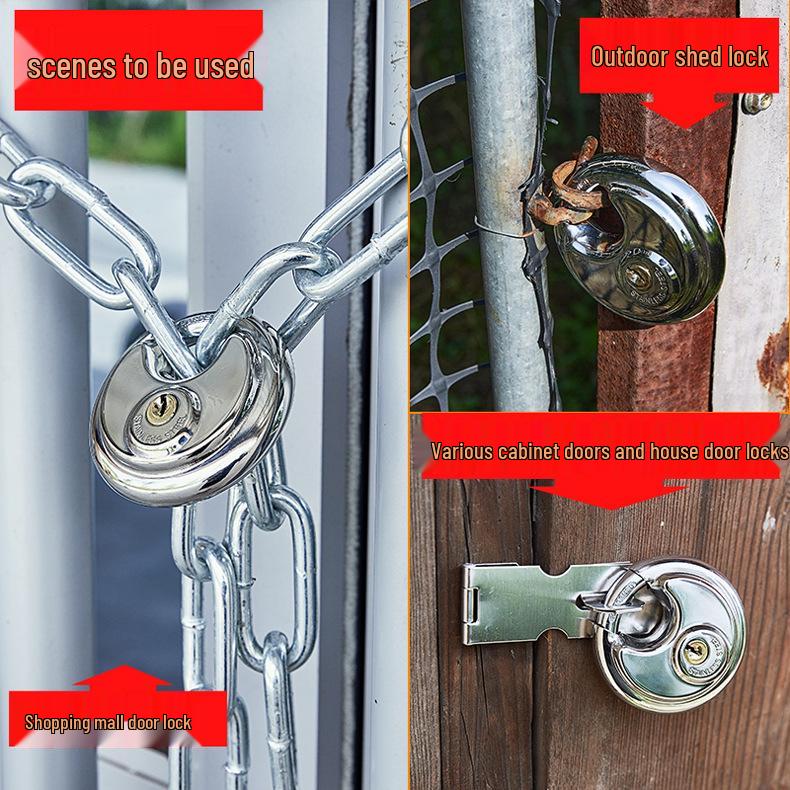 Stainless Steel Waterproof Combination Padlock for Outdoor and Anti-theft Use