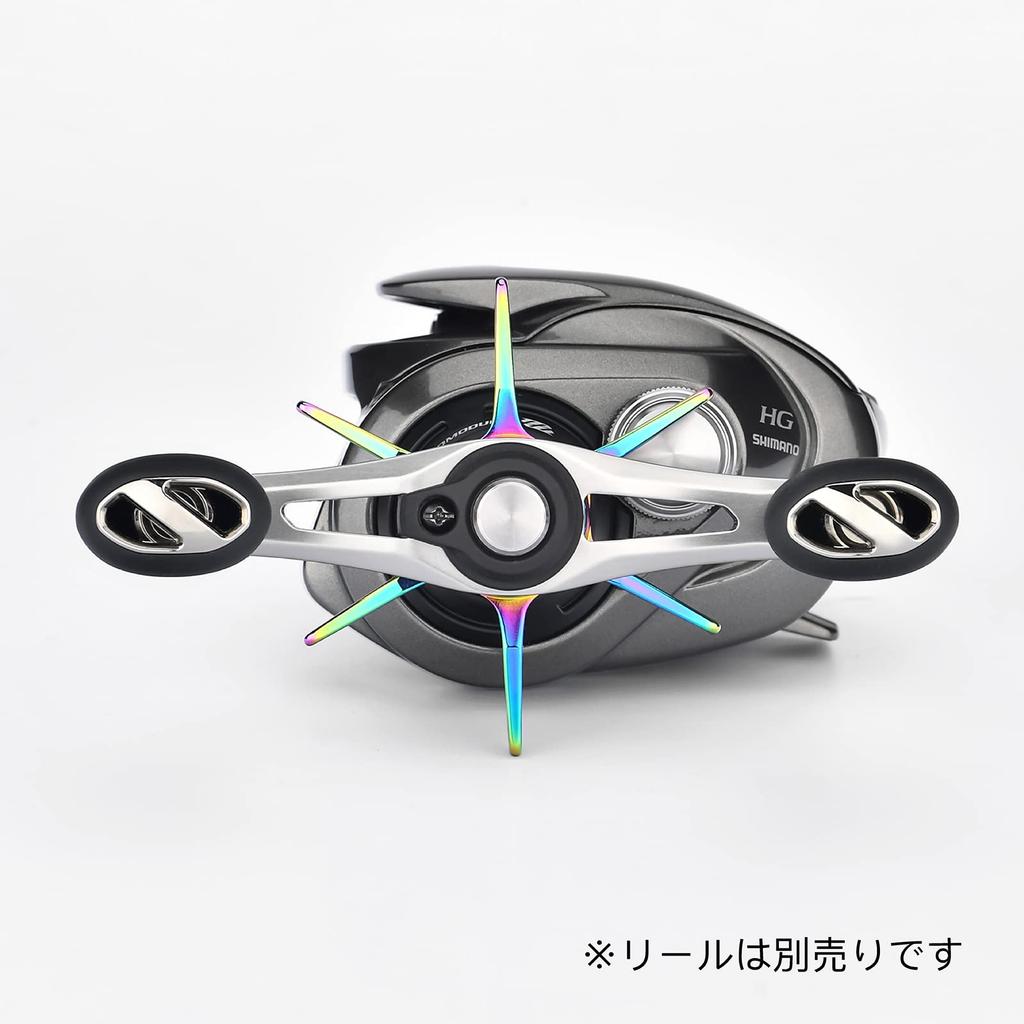 Gomexus ST-S Star Drag for Shimano Antares DC and Metanium Baitcasting Reels, Aluminum, 5.4g Ultra-Lightweight, Right-Handed/Left-Handed, Six Arms