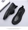FashionFashion Casual Spring Autumn Cow Leather Shoes for Men New England Black Men's Dress Shoes Lace New Designer Loafers Male