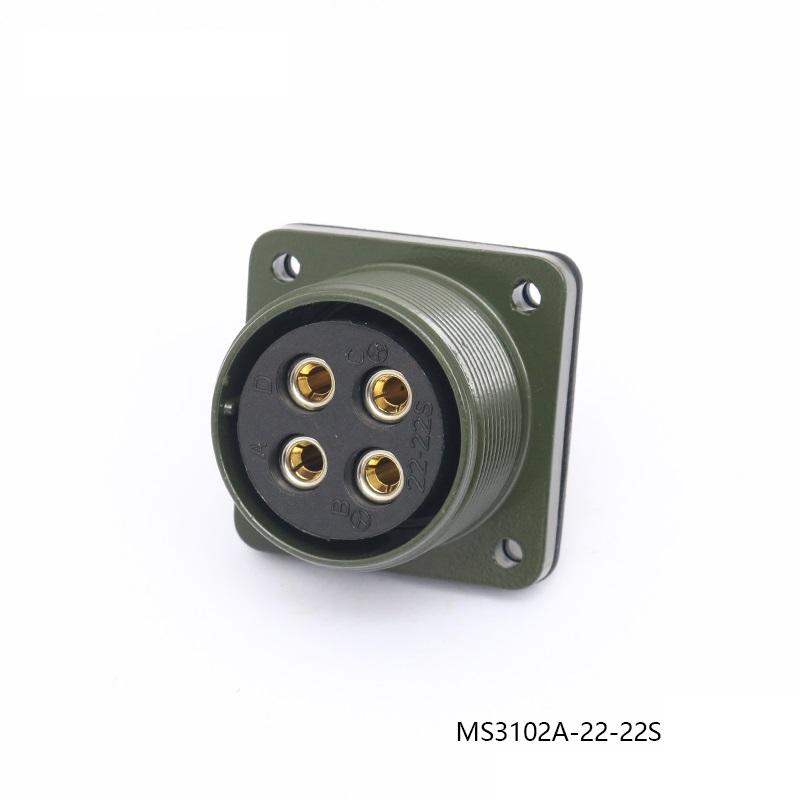 MS3106A 22-22S MS3102A 22-22P Aviation Plug Servo Motor Connector MS5015 4-core 4 Pin US Military Standard MS3100A MS3101A