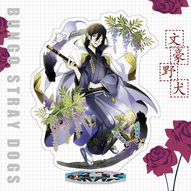 Japan Bungo Stray Dogs Anime Figur Acryl Stand Modell Spielzeug Dazai Osamu Nakahara Chuuya Ryunosuke Akutagawa Schreibtisch Dekor
