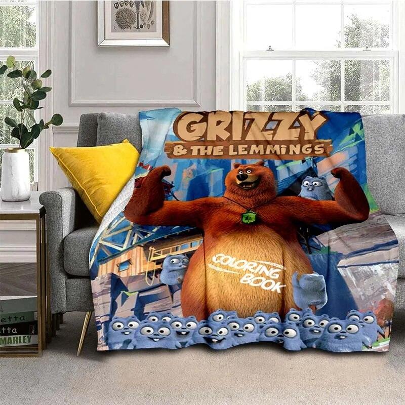 

Одеяло с 3D принтом Grizzy Lemming Mouse на все времена года, теплое одеяло для дивана, дивана, офиса, дома, путешествий, кемпинга, подарок на день рождения