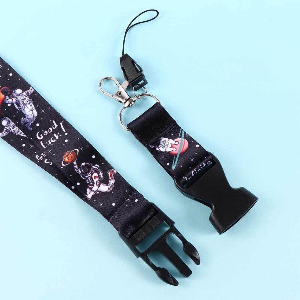 Band Handy-Umhängeband Weltraum Nackenbänder Astronauten Lanyard Sterne Muster Hängeseile
