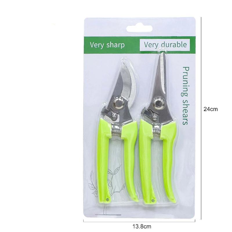 

1 набор из нержавеющей стали, ножницы для обрезки, многофункциональный садовый секатор для обрезки веток деревьев и цветов, ручной секатор, инструмент для стрижки 1 set зелёный