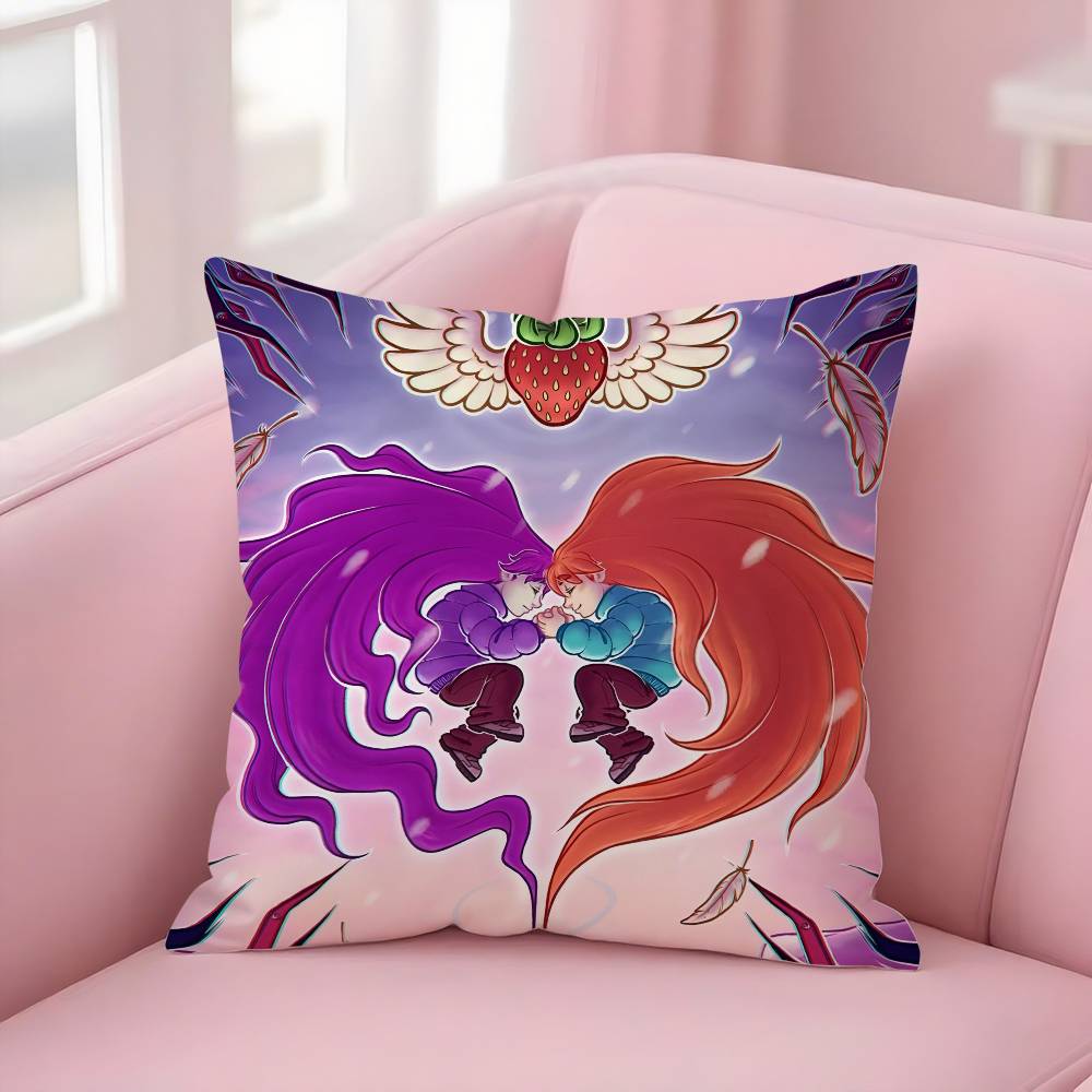 

Cute C-CelesteS Game Funny Pillow Case Soft Plush Fabric Double Sided Print Decorative Home Living Room Gift Cushion 30cm x 30cm