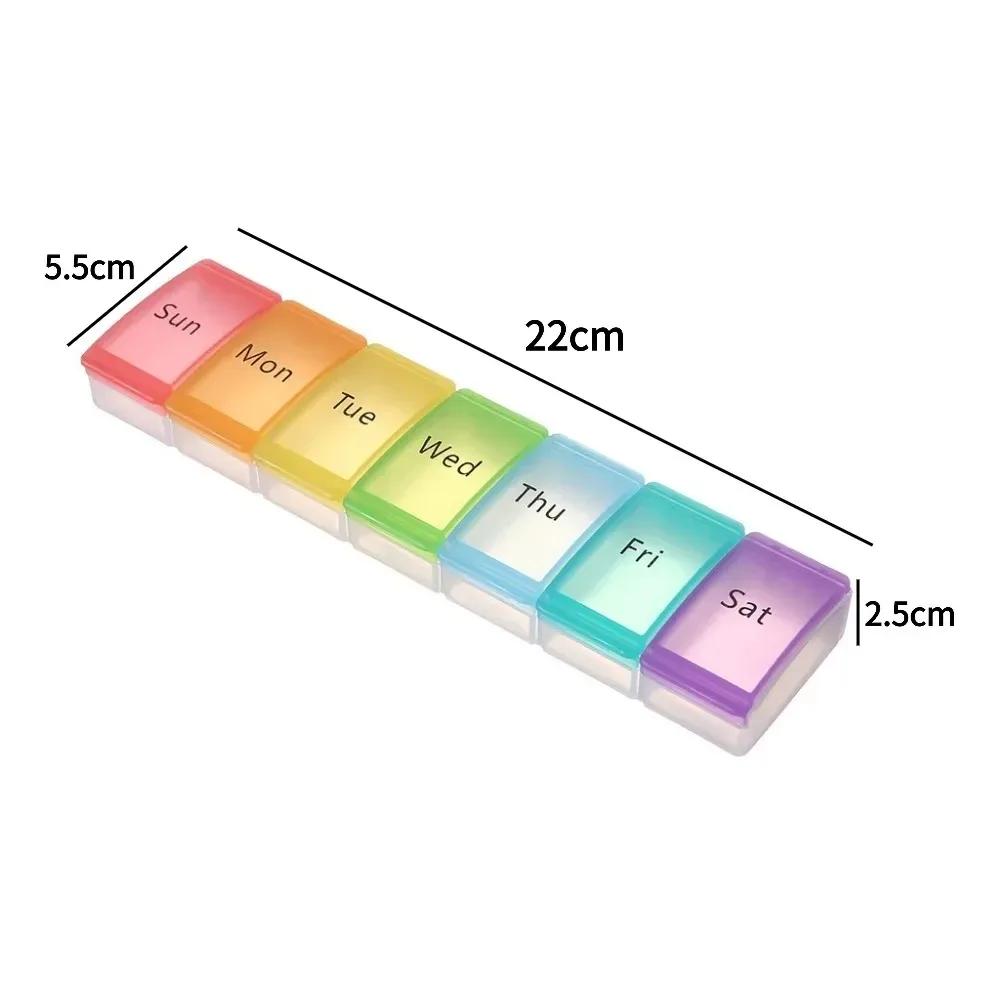 Hot New Weekly Large 7 Day 7 Grids Premuim Pill Case Organizer Box Storage Container for Vitamin Medicine Supplements Fish Oil