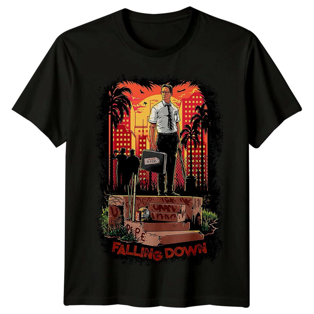 Cadendo giù (1993) T-shirt Ispirata a Poster di Film Retro Anni '90 Unisex
