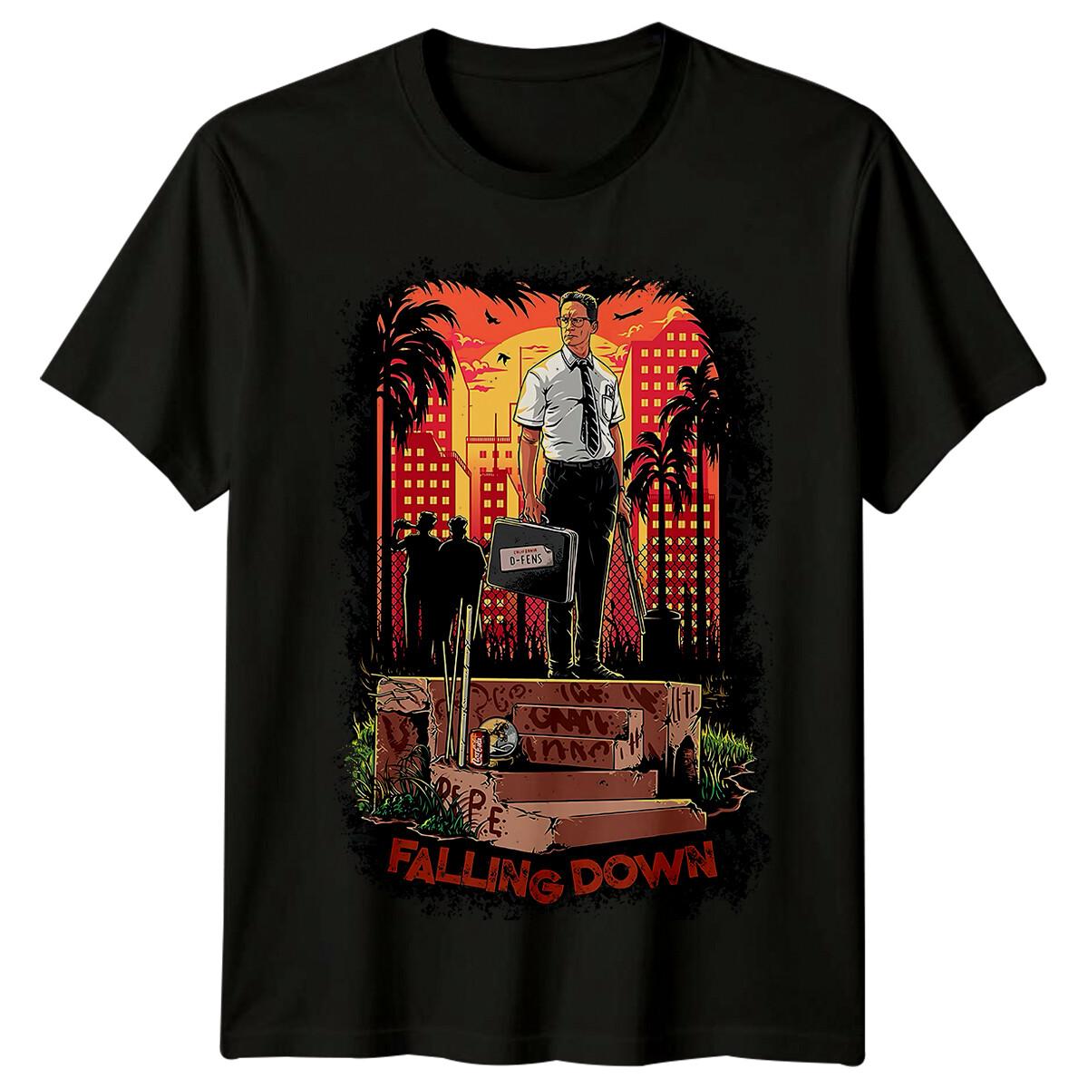 

Falling Down (1993) Movie Poster Inspired 100% Cotton T-shirt Mens Tees Top Retro 90s Tee Unisex 4XL