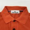 STONE ISLAND 621522S67 Orange Logo Embroidered Polo Shirt Tops M OrangeUsed