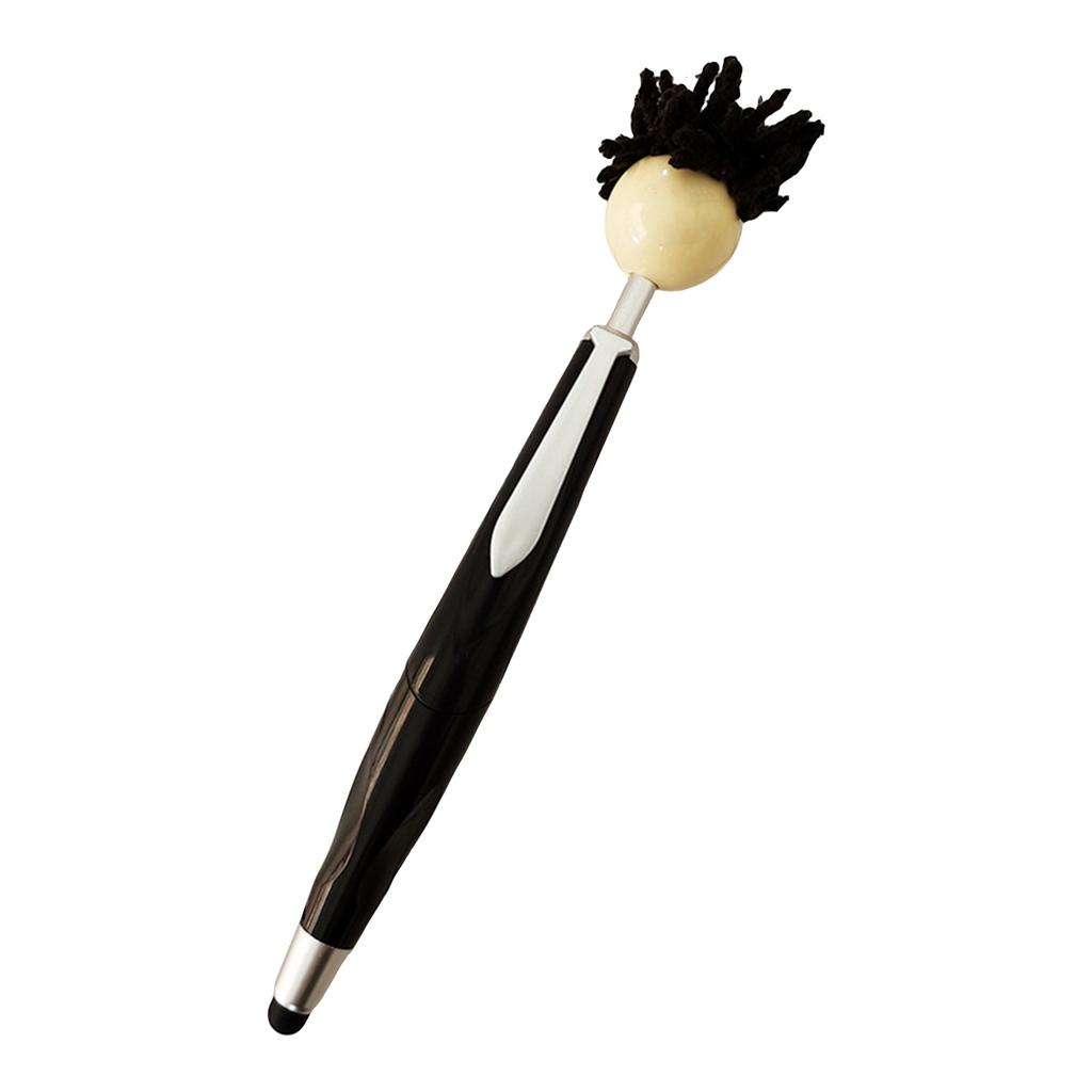 3ml Nová kuličková tužka s hlavou mopu, Plyšová a roztomilá kreslená zatahovací kuličková tužka, Přenosná tužka, Vhodná pro , Dekoraci domácnosti a Dárky.