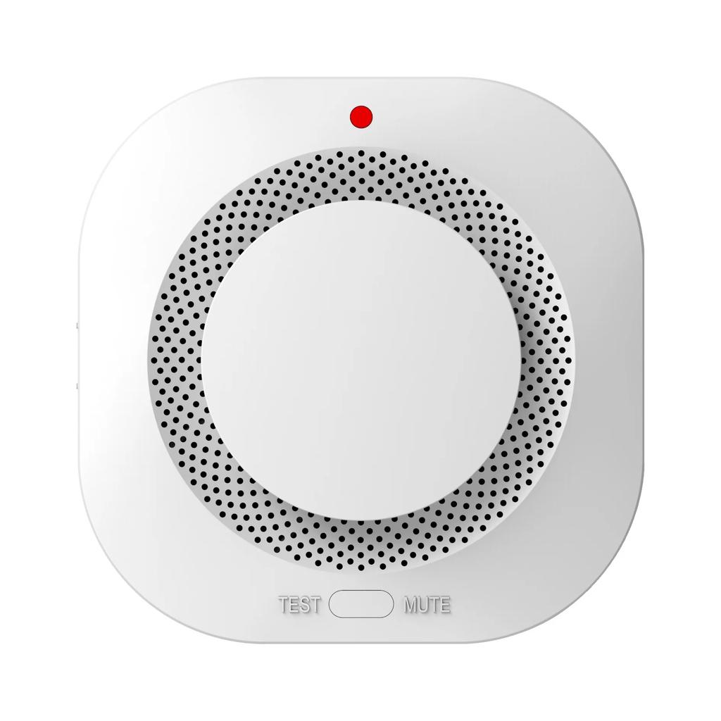 Smoke Detector Alarm 10-Year Lifespan 80dB Low Power Easy Install for Home Office Safety