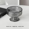 High Foot Glass Bowl Ice Cr Dert Cup for Home Use Ele Design for Yogurt Pudding Ice Cr Milkake Mousse