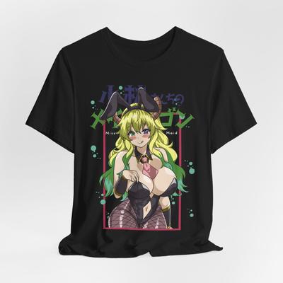T-shirt Unisexe Maid Dragon Anime, Chemise Waifu Kawaii, Haut Cosplay Unisexe Japonais,