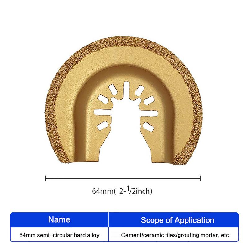 Sickle Semi-Circular Oscillating Saw Blades, Multi Tool Cutting Discs For Tile Ceramic Sanding Power Tool Parts