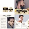 East Moon Male Vanilla Beard Care Balm Nourishing Moisturizing Softening Glossy Treatment
