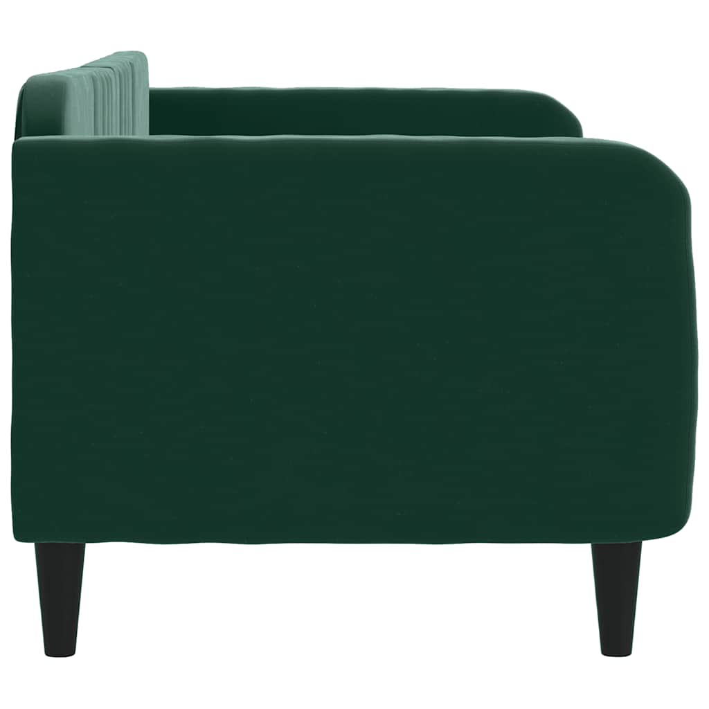 Vidaxl Sofa With Sleeping Function, Dark Green, 80X200Cm, Upholstered In Velvet
