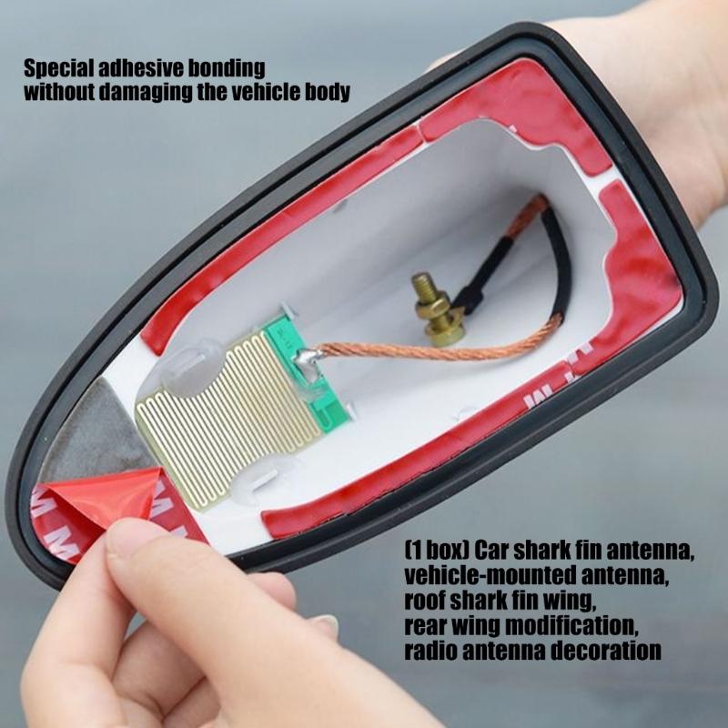 Car Roof Antenna Caps Adhesive Shark Fin Antenna Cover Universal Aerial Cover Trim Easy Installation Aerial Toppers