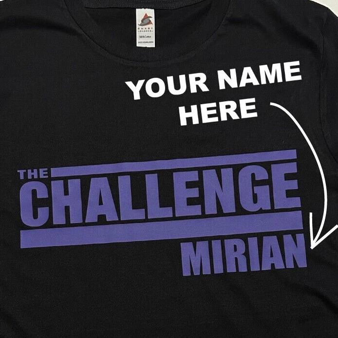 The Challenge Shirt Your Custom with your Name - Ride or Dies - MTV - Purple S