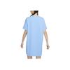 Nike Sportswear Logo Color Block A-Line Sports Short Sleeve Dress Women dresses DM6763-412