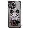 Electroplating model is suitable for iPhone17Promax mobile phone case cute Apple 16/15 quicksand rabbit 14/7P soft XR