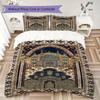 Muslim Pattern Bedding Uilt Set Uilt Cover Pillowcase Home Decoration Birthday Gift (1 * Duvet Cover + 2 * Pillowcase  Without Core)133