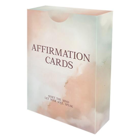 55 Stück/Set Frauen Positive Affirmationskarten Tägliche Motivationszitate Kartendeck Selbstfürsorge Emotionales Wohlbefinden Ermutigung Achtsamkeit Meditationswerkzeug