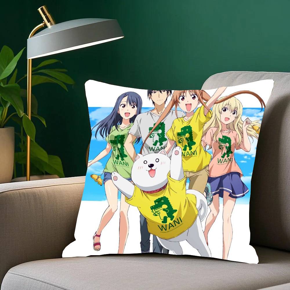 Aho-Girl Anime Pillow Case Home Decor Throw For Sofa Bed Car Room Decor Gift Idea