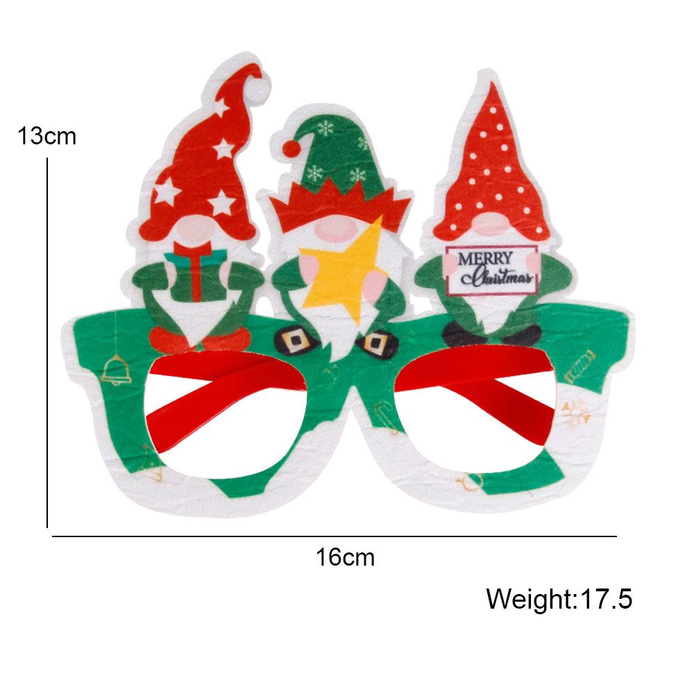 2023 Santa Snowman Glasses Christmas Decorations Christmas Glasses Frame Adult Kids Gift Christmas Xmas Decor New Year Noel