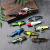 Bionic Ternary Lure Form Hard Bait Double Hook Fish Shape Abs Decoy Gear Fishing