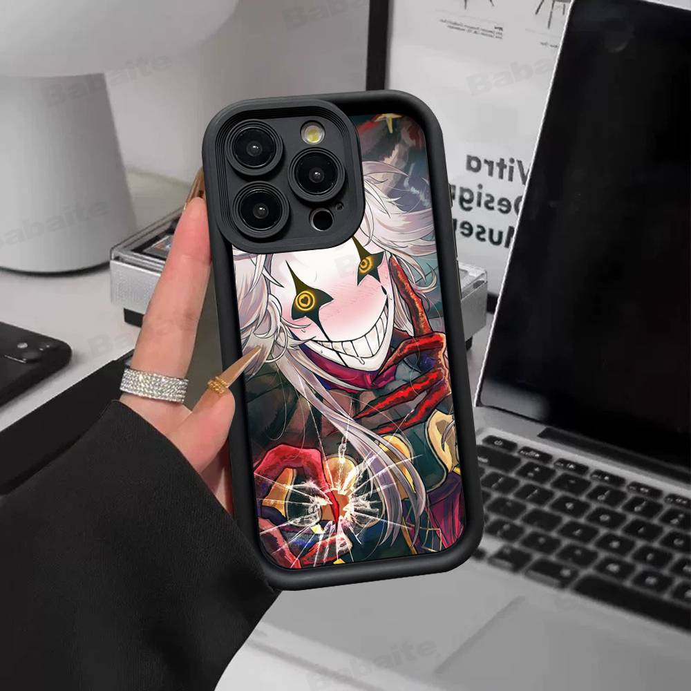 

Клоун Пьеро Цирк Уродцев Забавная Игра Чехол для Телефона Для IPhone 17 16 15 14 13 12 11 Pro Max 16E Plus INS Мягкий Чехол iPhone 12 pro