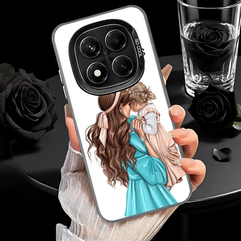 Mom Baby Girls Theme Soft Phone Case for Xiaomi Redmi Note 13 14 15 Pro Plus 12S 12 11S 11 11T 10S 10 Shockproof Cover Back Shel