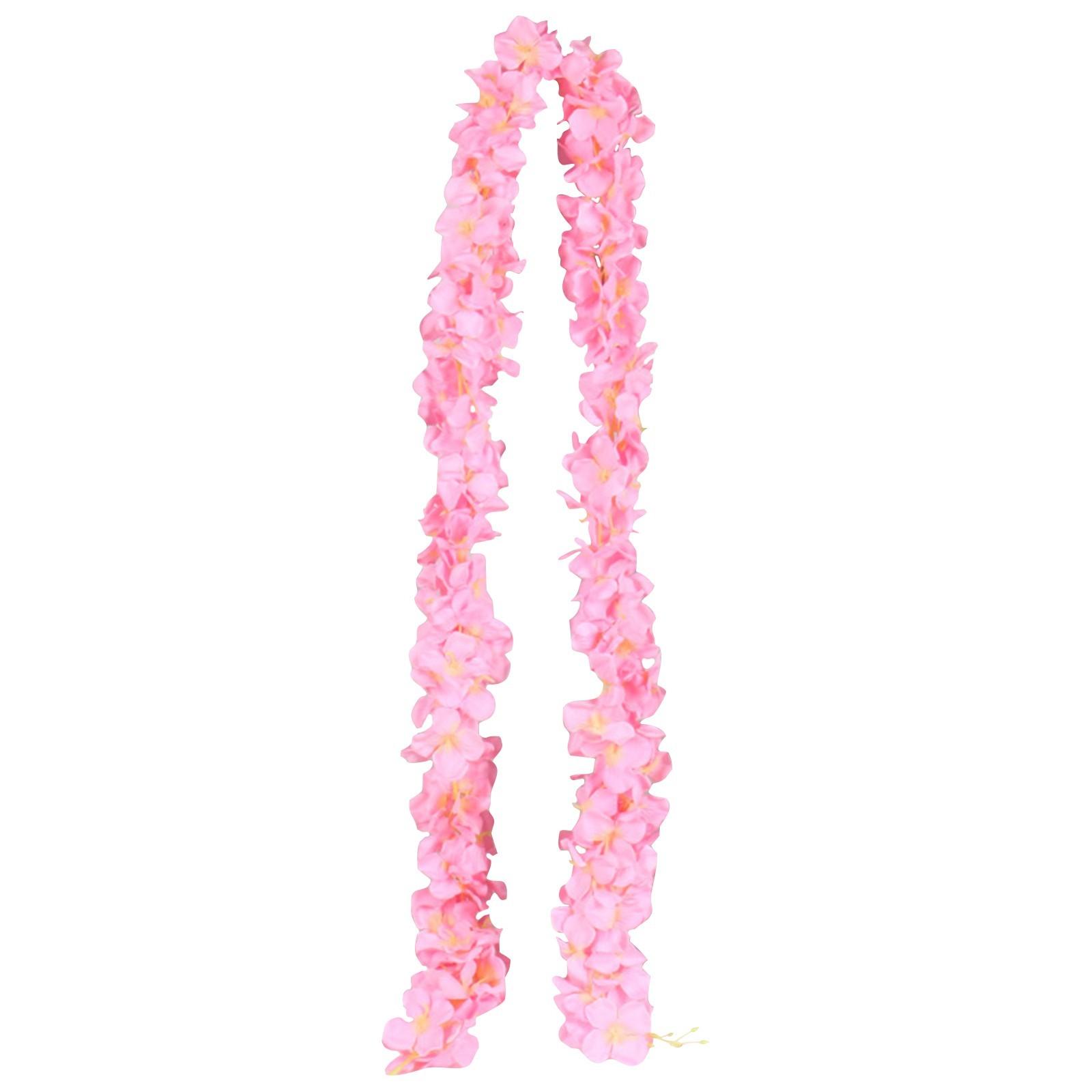 Имитация гортензии, фиалки, глицинии, орхидеи, искусственные цветы, лоза, свадебный цветочный пояс, длинная цветочная полоска, цветочная лоза, декоративная цветочная гирлянда One Size розовый