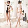 Neck One-piece Hot Policewoman Uniform Suit Sexy Perspective Erotic Underwear Passionate Temptation