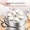 One's Member 10L 3-Layer 304 Stainless Steel Steamer & Soup Pot