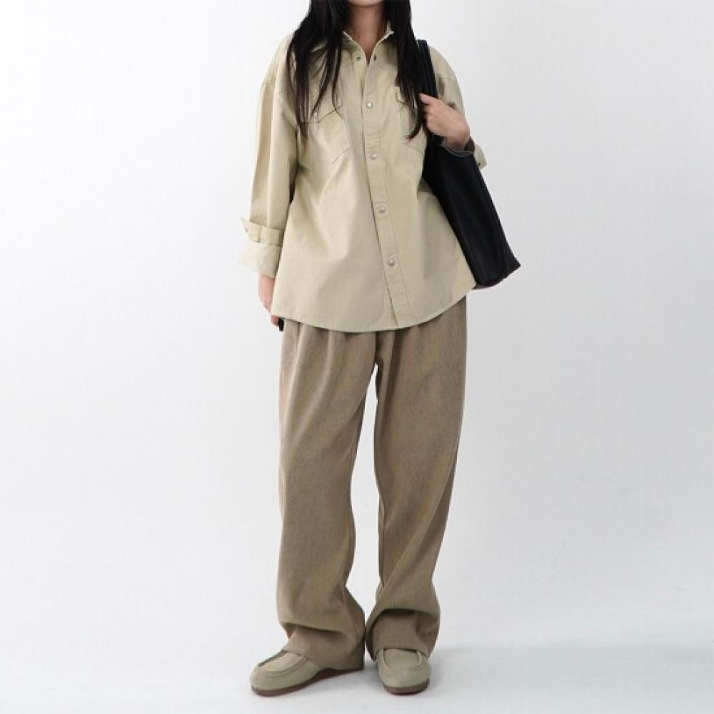 Onl Women Corduroy Wide Pants Golde Pants Pintuck Wide Pants