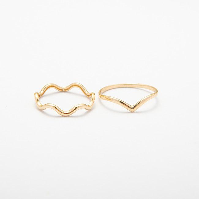 Lunne 14K V-Volume Ring (14K Gold) #W16 (A Type)