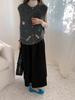 3D Embroidered Floral Knit Vest for Women - New Sweet Cardigan Design for Autumn/Winter 2025