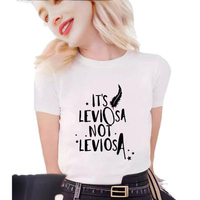 Summer Round Neck Printed Top Fashionable Casual Cute Short Sleeved Women's Pure White Letter T-shirts