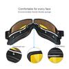 Universelle winddichte Vintage-Motorradbrille für den Außenbereich, Motorradhelm-Brille