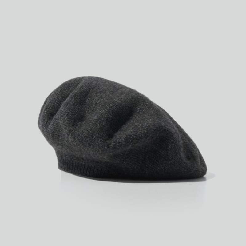 RECTO KNIT BERET (MELANGE GREY)