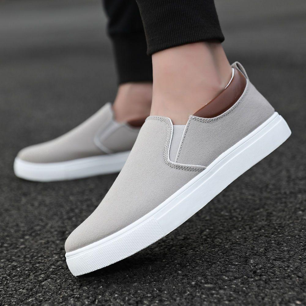 Herrenschuh Schwarz Sneaker Sommer Freizeitschuhe für Männer Canvas Slipper Versandkostenfrei Angebot Deals Günstig Ausverkauf Designer Luxus