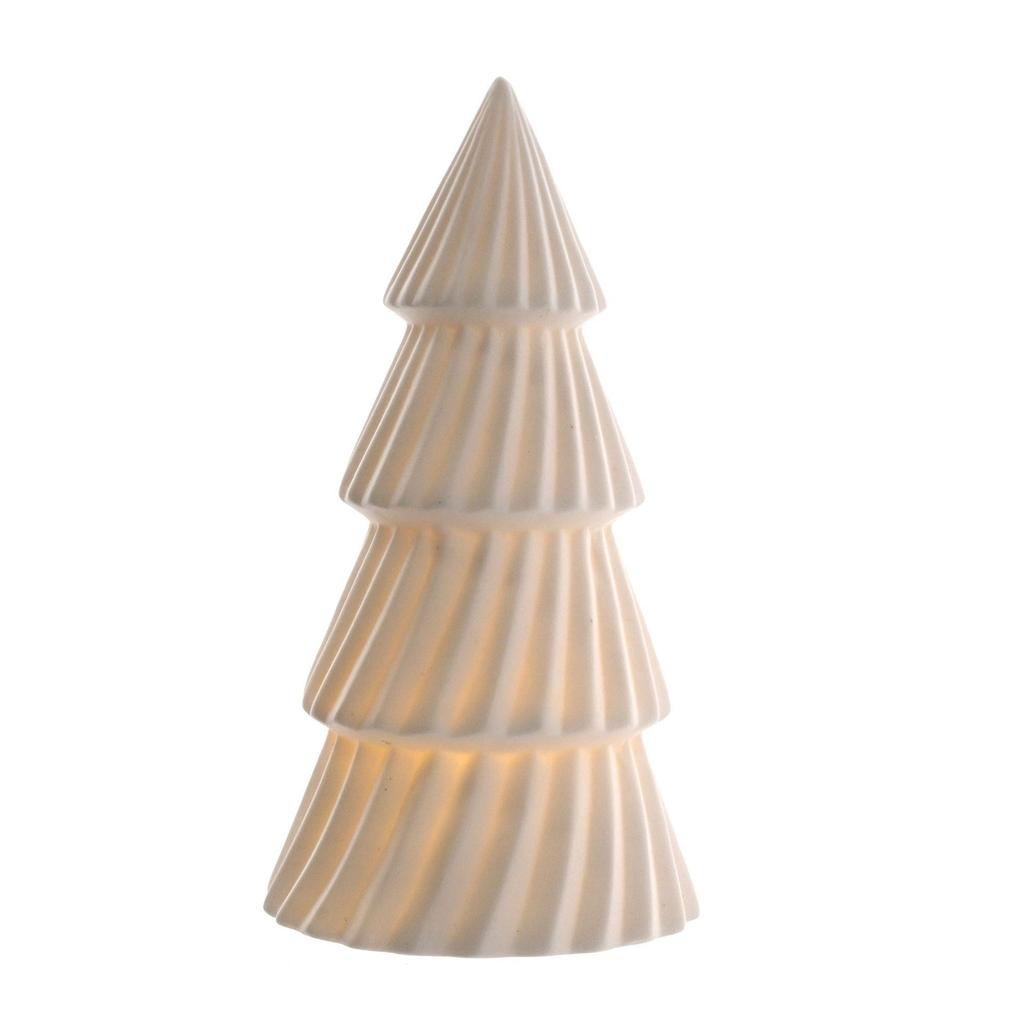 Ceramic LED Light Up Christmas Tree 19cm