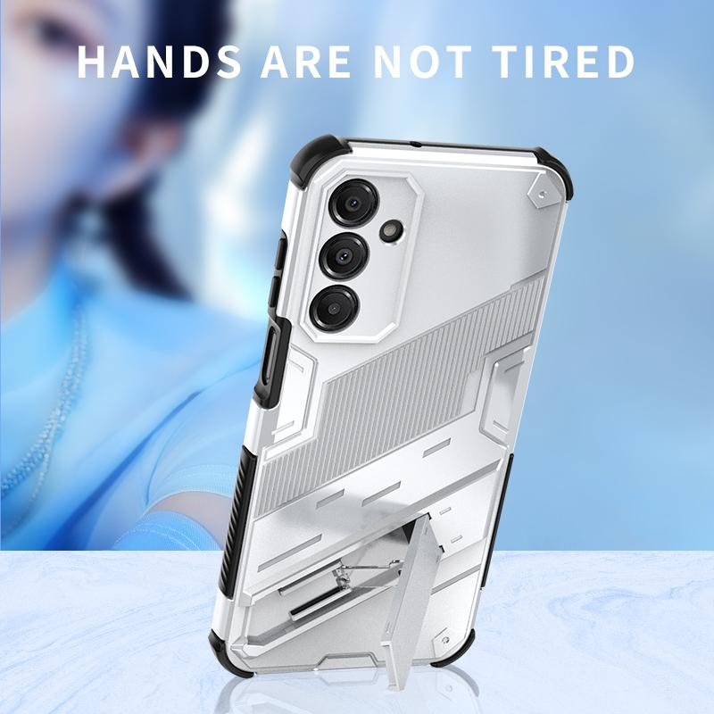 Shockproof Armor Stand Case For Samsung Galaxy S26 Ultra S25 Edge S24 Plus S23 FE A15 A25 A35 A54 A55 A16 A26 A36 A56 5G Hidden Phone Holder Cover
