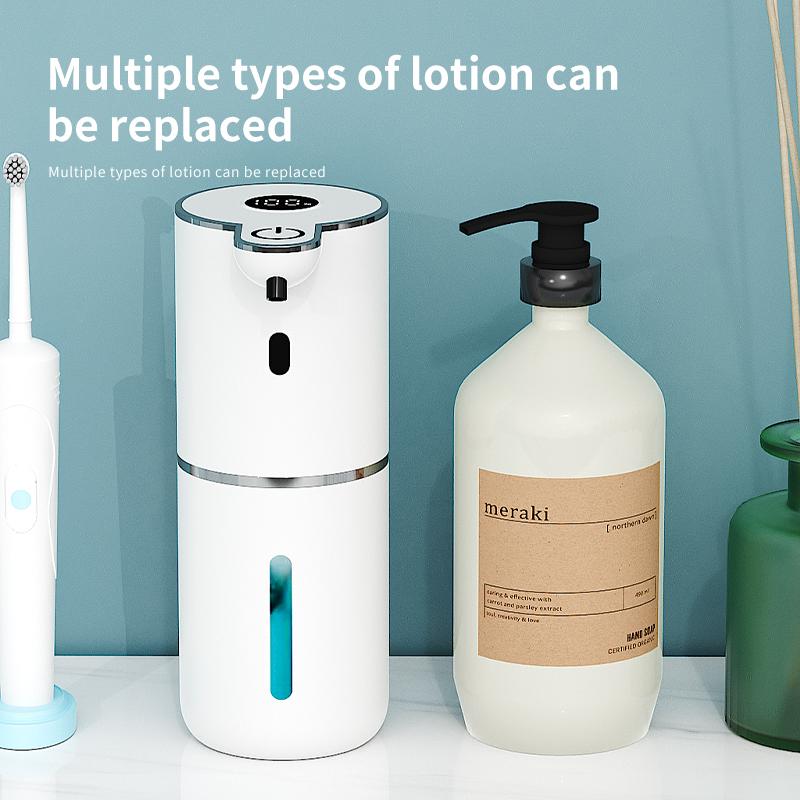 380ML Digitalanzeige Haushalt Schaum-/Flüssigreiniger Pumpe Intelligenter Infrarot Automatischer Sensor Seifenspender Für Küche Badezimmer