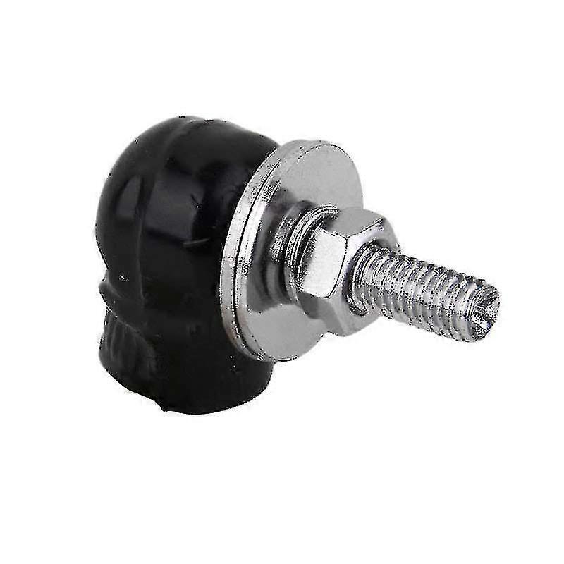 Skull License Plate Frame Bolts Screws Fastener Cap Motorcycle Car Truck Auto2pcs-silver - RIpj